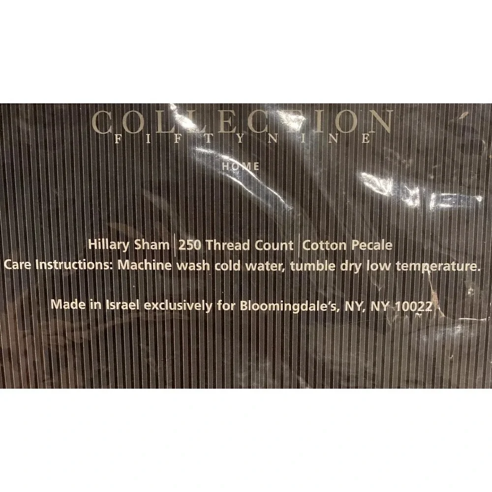 Collection Fifty Nine Hillary Floral Cotton Percale Standard Sham‎ Shabby New